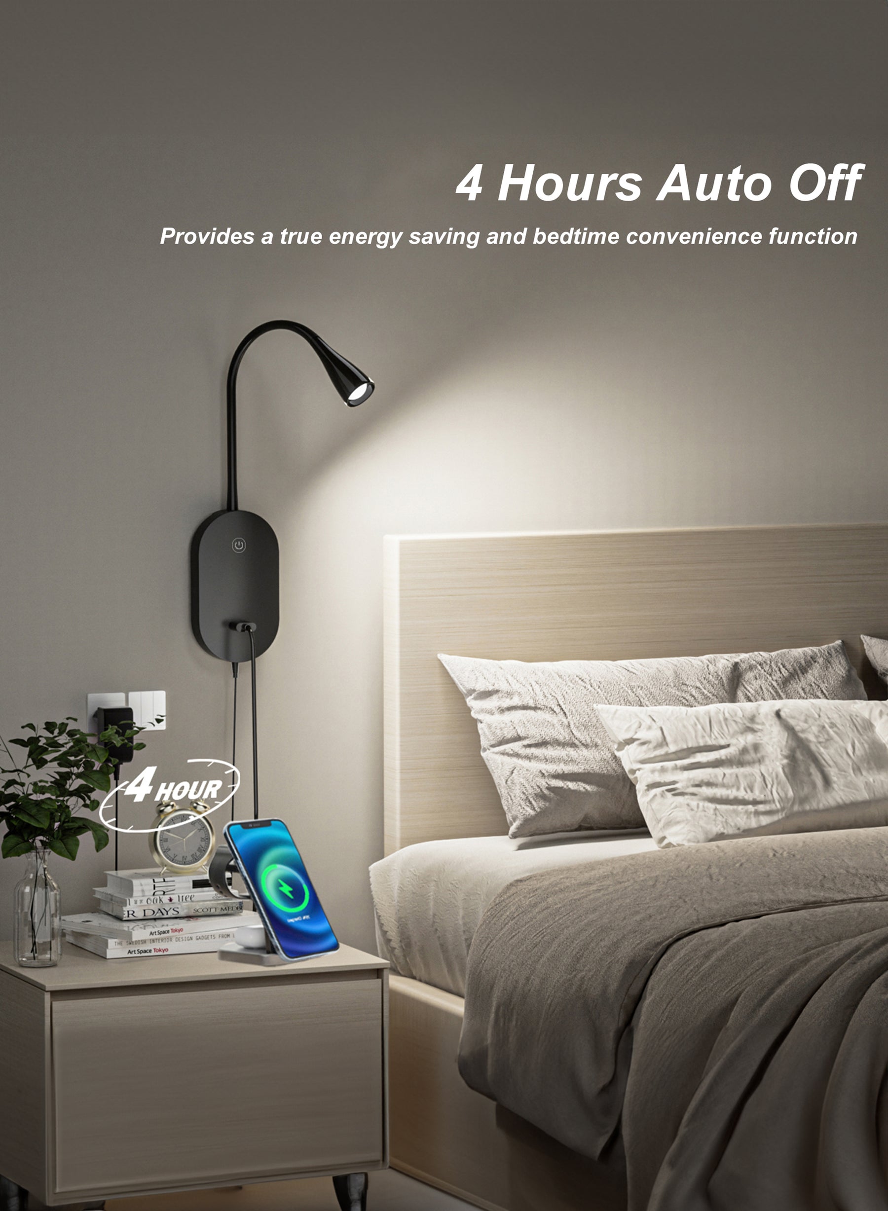 Wall Mount Reading Light 4000K