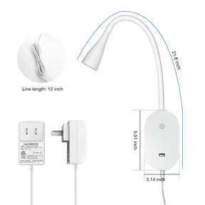 Wall Mount Reading Light 3000K