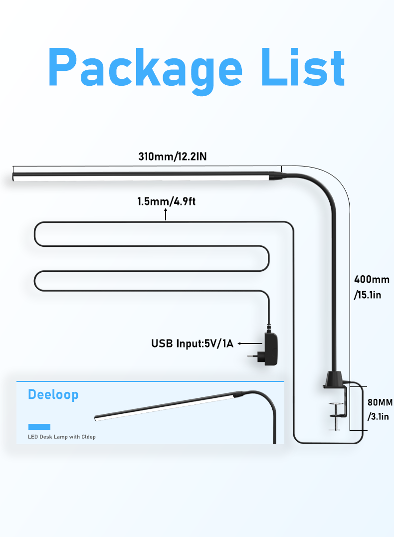 Ultra-Long  LED Desk Lamp