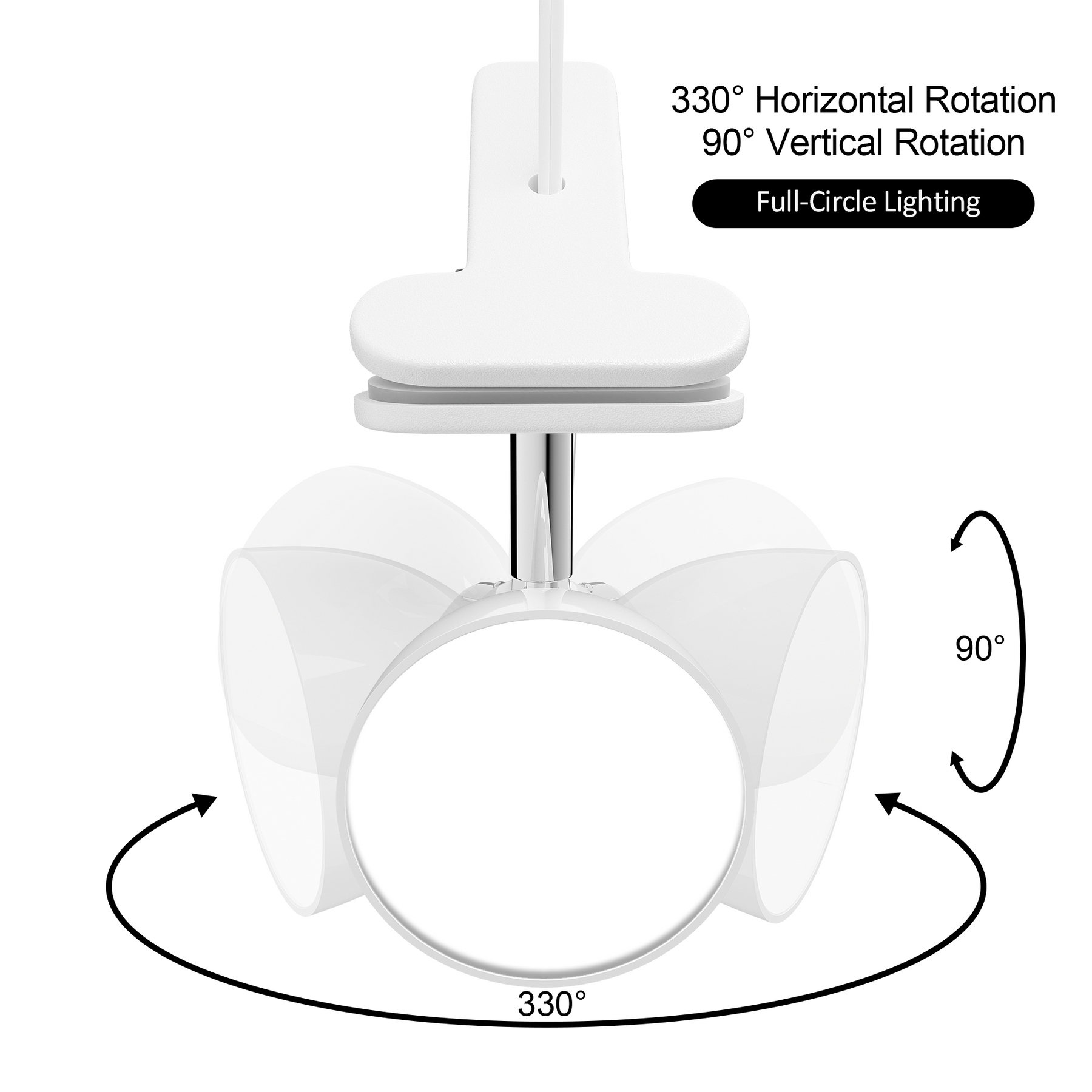 LED Clip on Light Book Reading